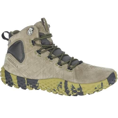 Buty trekkingowe męskie Merrell Wrapt Mid. Zielone trekkingi męskie Merrell, trekkingowe. Za 807.00 zł.