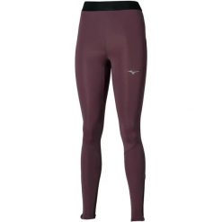 Damskie legginsy Mizuno Core Impulse. Fioletowe legginsy sportowe damskie Mizuno, l, bez wzorów, z materiału, długie, do biegania. Za 248.50 zł.