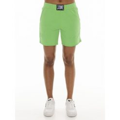 Szorty z bawełna z kieszenie na co dzień. Zielone obuwie sportowe damskie LEONE 1947 APPAREL, bez wzorów, z bawełny, na fitness i siłownię. Za 103.15 zł.