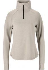 Damski sweter z zamkiem błyskawicznym Whistler Kajsa. Szare swetry damskie Whistler, bez wzorów, z elastanu, eleganckie, bez kołnierzyka, bez ramiączek, długie, bez kaptura. Za 181.00 zł.
