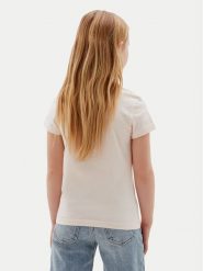 Calvin Klein Jeans T-Shirt LVCKSJA15G Różowy Regular Fit. Czerwone t-shirty i topy dla dziewczynek Calvin Klein Jeans, bez wzorów, z bawełny, bez ramiączek. Za 109.99 zł.