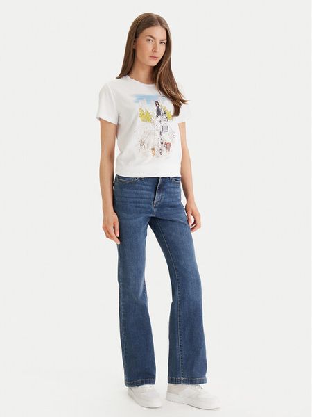 DKNY Jeansy DJ5M4005 Niebieski Flare Fit. Niebieskie jeansy damskie DKNY. Za 294.99 zł.