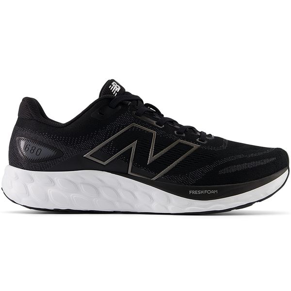 Buty męskie New Balance Fresh Foam 680 v8 M680LK8 – czarne. Czarne buty sportowe męskie New Balance, z gumy, bez zapięcia, do biegania. Za 369.99 zł.
