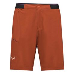 Spodenki turystyczne cargo Salewa Pedroc 4. Brązowe szorty męskie Salewa, l, bez wzorów, z softshellu. Za 374.00 zł.