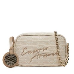 Torebka Emporio Armani. Brązowe torebki do ręki damskie Emporio Armani, bez wzorów, wizytowe, bez dodatków. Za 599.99 zł.