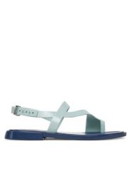 Melissa Sandały Cassie Ad. 35930 Zielony. Zielone sandały damskie Melissa, bez wzorów, z tworzywa sztucznego, bez obcasa, na płaskiej podeszwie, bez zapięcia. Za 219.99 zł.