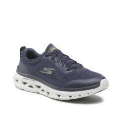 Buty sneakers Męskie Skechers. Niebieskie buty sportowe męskie Skechers, bez zapięcia, do biegania, Skechers Sport. Za 283.99 zł.
