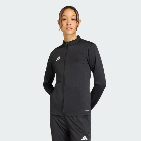 Bluza dresowa Entrada26. Białe bluzy damskie Adidas, l, bez wzorów, z dresówki, z kapturem, na fitness i siłownię, climacool (adidas). Za 179.00 zł.