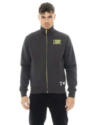 Bluza męska Leone 1947 Apparel ze stójką i zamkiem na zimę. Szare bluzy męskie LEONE 1947 APPAREL, na zimę, m, z aplikacjami, z bawełny, bez kaptura. Za 105.21 zł.