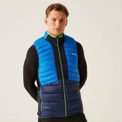 Kurtka puchowa bez rękawów Regatta Leedre Hybrid. Niebieskie kurtki sportowe męskie Regatta, m, bez wzorów, z puchu, trekkingowe. W wyprzedaży za 139.99 zł.