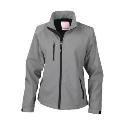 Damska kurtka wodoodporna Result Base Layer. Szare kurtki damskie RESULT, bez wzorów, bez kaptura. Za 190.50 zł.