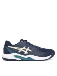Asics Buty do tenisa Gel-Dedicate 9 1041A543 Granatowy. Niebieskie buty sportowe męskie Asics, ze skóry, bez zapięcia, tenisowe. Za 309.99 zł.
