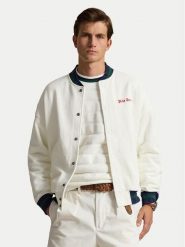 Polo Ralph Lauren Bluza 710B19233001 Biały Relaxed Fit. Białe bluzy męskie Polo Ralph Lauren, l, bez wzorów, z bawełny, bez kaptura. Za 1,199.00 zł.