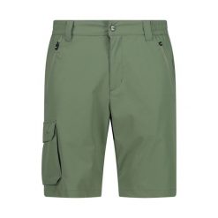 Spodenki męskie CMP Bermuda. Zielone krótkie spodenki sportowe męskie CMP, m, bez wzorów, trekkingowe. W wyprzedaży za 99.99 zł.