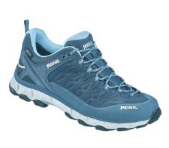 Buty trekkingowe damskie MEINDL Lite Trail Lady GTX, z membraną Gore-Tex. Niebieskie obuwie sportowe damskie Meindl, bez wzorów, z gore-texu, trekkingowe. Za 1,151.99 zł.