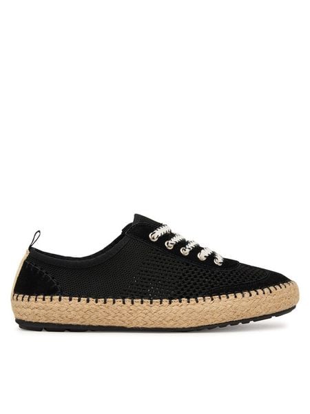 EMU Australia Espadryle Jaida W13274 Czarny. Czarne espadryle damskie Emu Australia, bez wzorów, z materiału, bez obcasa, bez zapięcia. Za 229.99 zł.