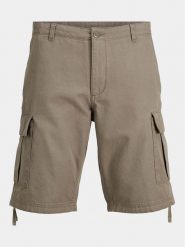 Jack & Jones Szorty materiałowe Jpstcole 12248685 Brązowy Regular Fit. Brązowe szorty męskie Jack & Jones, m, bez wzorów, z bawełny. Za 109.99 zł.
