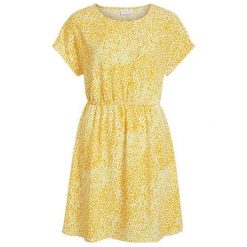 VILA Laia S / S Dress Dress Noos-Fav Nx Gold zięba (rozmiar 40). Spódnice damskie Vila, na lato, s, bez wzorów, bez kołnierzyka, bez ramiączek. W wyprzedaży za 95.00 zł.