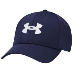 Męska Czapka Z Daszkiem Blitzing. Niebieskie czapki i kapelusze męskie Under Armour, bez wzorów, sportowe. Za 166.99 zł.