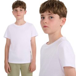 T-shirt chłopięcy bez nadruku 4F 4FJWMM00TTSHM2330. Białe t-shirty dla chłopców 4f, bez wzorów, z bawełny, bez ramiączek. Za 24.99 zł.