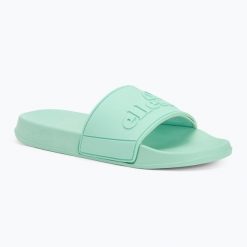Klapki damskie Ellesse Eric. Zielone klapki damskie Ellesse, bez wzorów, z materiału, sportowe, bez obcasa. Za 52.99 zł.