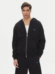 HUGO Bluza Nadarasi 50539895 Czarny Regular Fit. Czarne bluzy męskie Hugo, l, bez wzorów, z bawełny, bez kaptura. Za 439.99 zł.