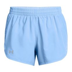 Spodenki do biegania damskie Under Armour Fly By 3". Niebieskie szorty sportowe damskie Under Armour, xs, bez wzorów, sportowe, do biegania. Za 75.99 zł.