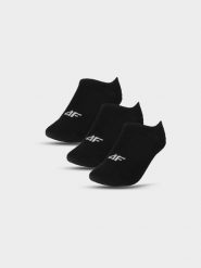 4F Skarpety casual stopki (3-pack) damskie - czarne 35-38. Czarne skarpety damskie 4f, bez wzorów, z bawełny. Za 44.99 zł.