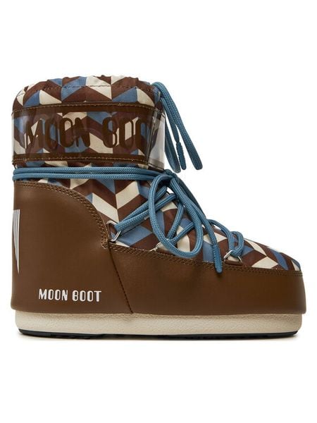 Moon Boot Śniegowce 80D1409550 Brązowy. Brązowe śniegowce i trapery damskie Moon Boot, ze skóry. Za 619.99 zł.