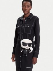 KARL LAGERFELD Torebka A3W30186 Czarny. Czarne torebki do ręki damskie KARL LAGERFELD, bez wzorów, ze skóry, bez dodatków. Za 1,299.00 zł.