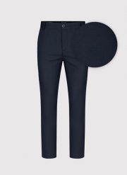 PAKO LORENTE – Granatowe gładkie spodnie męskie P24SF-WX-003-G-0 - Pako Lorente. Niebieskie eleganckie spodnie męskie Pako Lorente, l, bez wzorów. Za 149.99 zł.