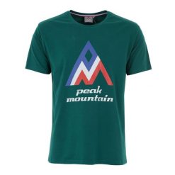 T-shirt Peak Mountain Cimes. Zielone t-shirty męskie Peak Mountain, m, bez wzorów, casualowe, bez kołnierzyka. Za 164.60 zł.