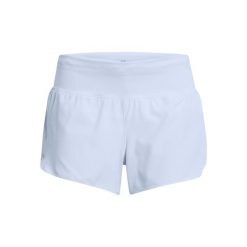 Krótkie spodenki damskie Under Armour Launch Pro. Niebieskie szorty sportowe damskie Under Armour, bez wzorów, sportowe, do biegania. Za 258.50 zł.