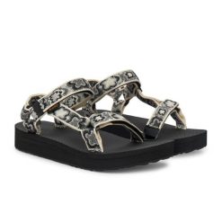 Sandały TEVA W MIDFORM UNIVER Czarny. Brązowe sandały damskie Teva, bez wzorów, z tkaniny, bez obcasa, bez zapięcia. Za 293.99 zł.