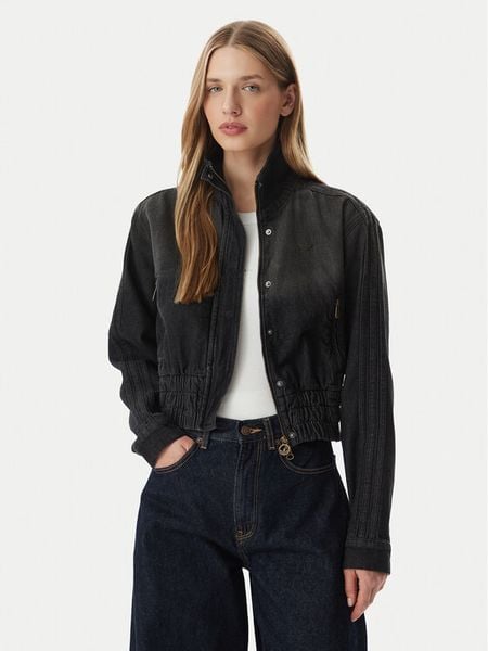 Adidas Kurtka jeansowa KD3918 Czarny Regular Fit. Czarne kurtki damskie Adidas, xs, bez wzorów, z bawełny, bez kaptura. Za 503.99 zł.