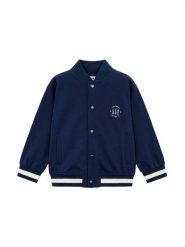 Mayoral Bluza 3440 Granatowy Regular Fit. Niebieskie bluzy dla chłopców Mayoral, bez wzorów, z syntetyku, bez ramiączek, bez kaptura. Za 139.99 zł.