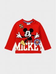 Original Marines Bluzka MICKEY MOUSE DCAV0617NM Czerwony Regular Fit. Czerwone t-shirty dla chłopców Original Marines, bez wzorów, z bawełny, bez ramiączek. Za 89.99 zł.
