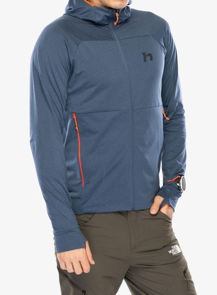 Bluza z kapturem męska Hannah Ethan Hoody. Niebieskie bluzy męskie Hannah, m, bez wzorów, z materiału, z kapturem. Za 461.40 zł.