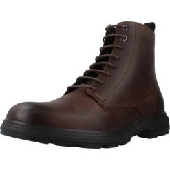 Buty GEOX U56LZE Brązowy. Brązowe trekkingi męskie Geox, trekkingowe. Za 419.99 zł.