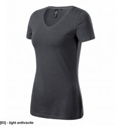 MALFINI Action V-neck - ADLER - Action V-neck - Koszulka damska, 180 g/m, 95 % bawełna, 5 % elastan light anthracite 2XL. T-shirty damskie Malfini, m, bez wzorów, z bawełny, bez kołnierzyka. Za 34.15 zł.