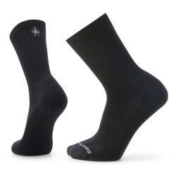 Skarpety Trekkingowe męskie Smartwool Everyday Solid Rib Crew Socks. Czarne skarpety męskie Smartwool, bez wzorów, z wełny. Za 71.99 zł.