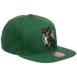 Czapka z daszkiem do koszykówki Mitchell & Ness NBA Boston Celtics zielona. Zielone czapki i kapelusze męskie Mitchell & Ness, bez wzorów, sportowe. Za 149.00 zł.