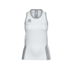 Errea Regis Damski Tank Top Damskie. Białe koszulki sportowe damskie ERREA, s, bez wzorów, bez kołnierzyka, bez ramiączek, do biegania. Za 237.00 zł.
