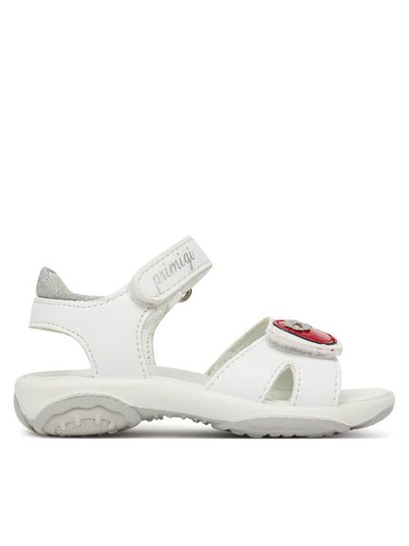 Primigi Sandały 7885122 S Biały. Białe sandały dziewczęce Primigi, ze skóry, bez zapięcia. Za 199.99 zł.