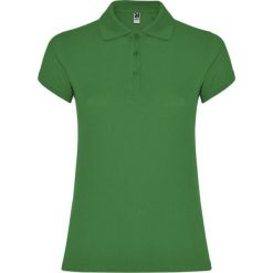 Damska Koszulka Polo W Gwiazdki. Zielone koszulki sportowe damskie ROLY, xl, bez wzorów, bez kołnierzyka, bez ramiączek. Za 56.99 zł.