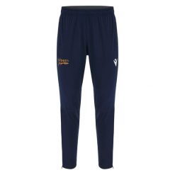 Spodnie treningowe Sale Sharks 2024/25. Niebieskie spodnie sportowe męskie Macron, bez wzorów, z dresówki. Za 290.50 zł.