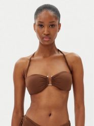 Max Mara Beachwear Góra od bikini Amelia 2516821199 Brązowy. Brązowe bikini damskie Max Mara Beachwear, bez wzorów. Za 379.99 zł.