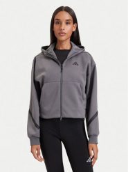 Adidas Bluza Adidas Z.N.E. Cropped KF6394 Szary ciemny Loose Fit. Szare bluzy damskie Adidas, s, bez wzorów, z syntetyku, bez kaptura. Za 439.99 zł.
