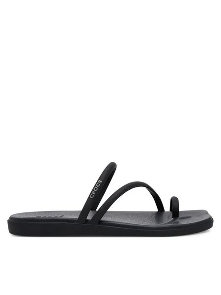 Crocs Japonki Miami Toe Loop Sandal 209862 Czarny. Czarne klapki damskie Crocs, bez wzorów, z tworzywa sztucznego, bez obcasa. Za 149.99 zł.
