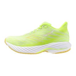 Damskie buty do biegania Mizuno Wave Rider. Białe obuwie sportowe damskie Mizuno, bez wzorów, z gumy, do biegania, mizuno wave. Za 706.10 zł.